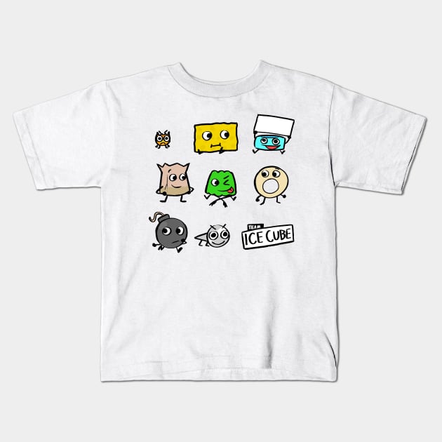 BFB TEAM ICE CUBE Pack Kids T-Shirt by MsBonnie